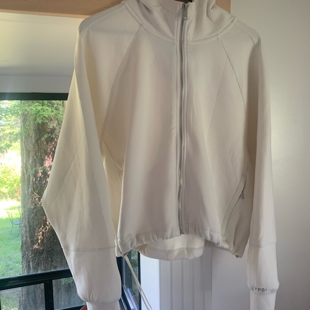Abercrombie & Fitch YPB neoKNIT Cinched Full-Zip Hoodie - Small - Cloud